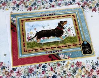 Handmade Dachshund Card | Sausage Dog Birthday Card | Dog Lover Card | Special Day Card | Personalised 7 x 5 Card