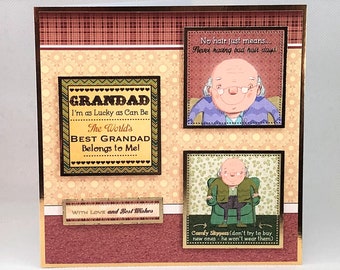 Funny Grandad Birthday Card | Birthday Card for Grandad | Humorous Grandfather Card | Personalised 6 x 6 Card