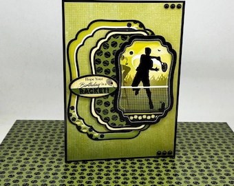 Tennis Birthday Card | Tennis Lover Card | Handmade Sports Birthday Card | 5 x 7 One of a Kind Greeting Card