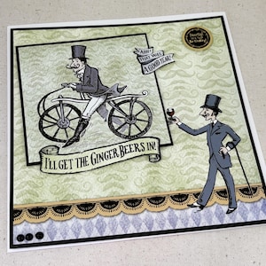Carte d'anniversaire pour homme - Carte de voeux faite main pour l'anniversaire d'un homme, carte d'anniversaire pour homme, homme pimpant, papa, carte personnalisée pour mari