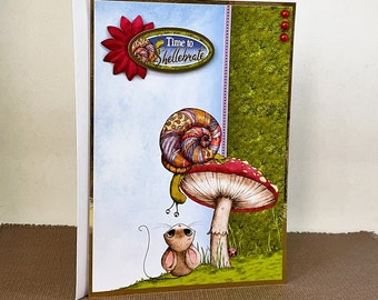 Cute Mouse Birthday Card | Handmade Birthday Card | Personalised Birthday Card | Cute Animal Card | One of a Kind 5 x 7 Card