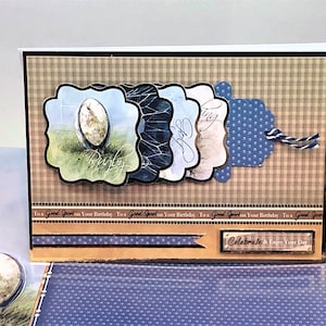 To a Good Sport - carte de voeux mécanique faite main pour l'anniversaire d'un homme. Carte 3D glissante et mobile « cascade » - thème sportif. CODE : WF05