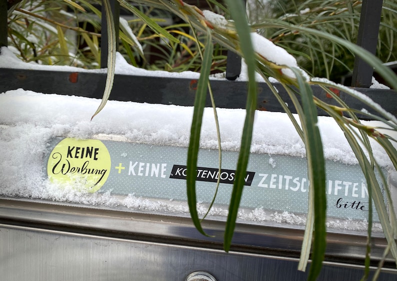 2 x wetterfestes Banner für den Briefkasten Bild 6