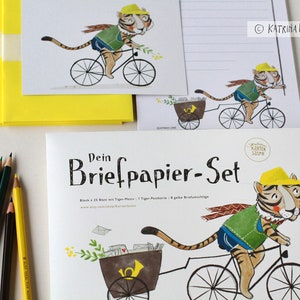 Set de papelería infantil "Tiger Post"