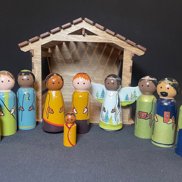 Christmas Multiracial Nativity Scene (FRY)