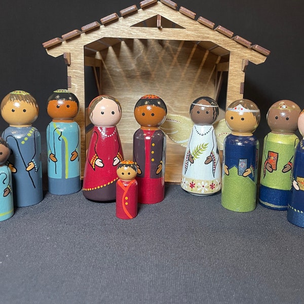 Christmas Multiracial Nativity Scene (FRM)