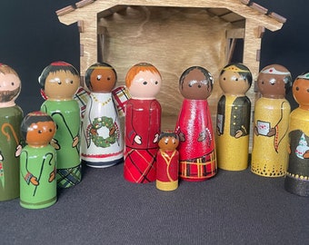 Christmas Multiracial Nativity Scene (PMJ)