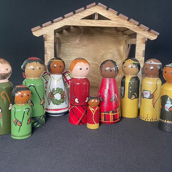 Christmas Multiracial Nativity Scene (PMJ)