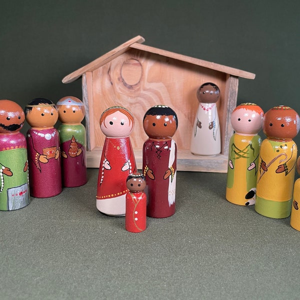 Christmas Multiracial Nativity Scene (RGY)2