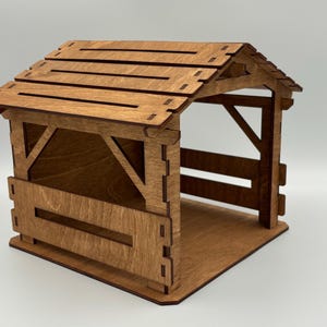 Nativity Stable Wood Decor - Easy Pack Design
