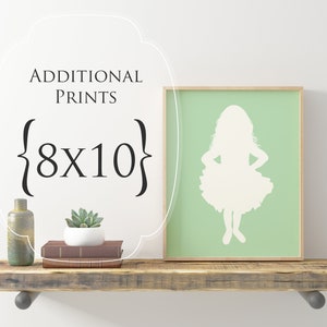 Returning Customers Additional Print in 8x10 inch size...Custom Silhouette Prints, Silhouette Portrait, Silhouette