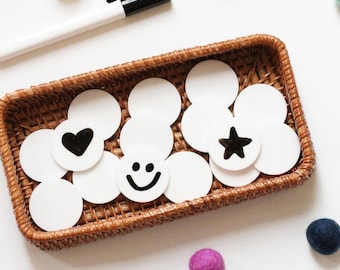 Dry Erase Coins | home school, Montessori, spelling