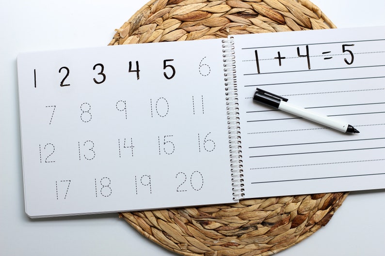 Trace & Erase Numbers Workbook | Dry Erase, Learn to Write Numbers ...