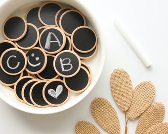 Chalkboard Learning Coins | Montessori Homeschool Toy