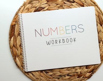 Trace & Erase Numbers Workbook | dry erase, learn to write numbers, tracing numbers, quiet book, busy book, practice numbers