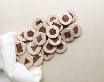 Wooden Shape Coins | learn shapes, practice shapes, shapes toy, shapes practice, wooden toy, toddler toy, toddler gift, preschool