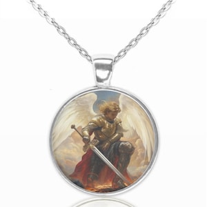 Saint Michael the Archangel Necklace Pendant