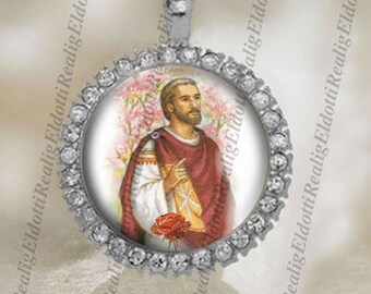 St. Valentine Christian Catholic Silver Tone Medal