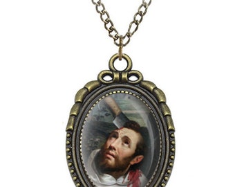 St Peter the Martyr of Verona Bronze Oval Necklace