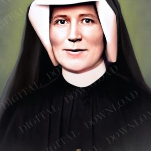 Maria Faustyna Faustina Kowalska of the Blessed Sacrament Art DIGITAL DOWNLOAD Custom Print