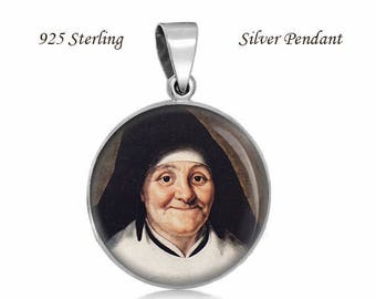 St. Julie Billiart Sterling Silver Pendant: Patron Saint Medal