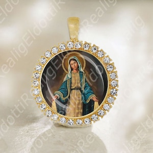 Immaculate Mary Holy Virgin Mother Medal Catholic Miraculous Religious Jewelry