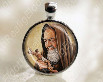St. Padre Pio Catholic Saint Medal Religious Jewelry Pendant for Necklace