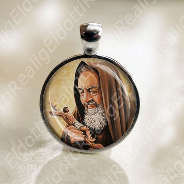 St. Padre Pio Catholic Saint Medal Religious Jewelry Pendant for Necklace