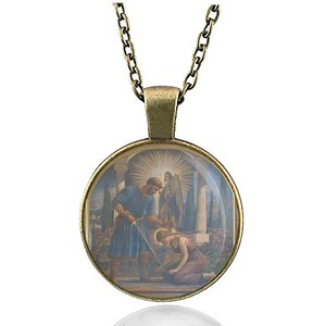 Saint EUROSIA di Jaca Necklace Pendant Medal
