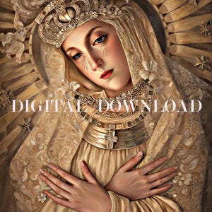 Our Lady of the Gate of Dawn Ostrabrama Replica Religious Art DIGITAL DOWNLOAD Print