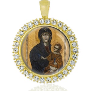 Salus Populi Romani Protectress | Salvation of the Roman People Pendant Antique Byzantine Icon