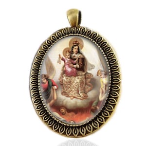 Our Lady of Mount Carmel Medal Catholic Christian  Pendant Religious Jewelry