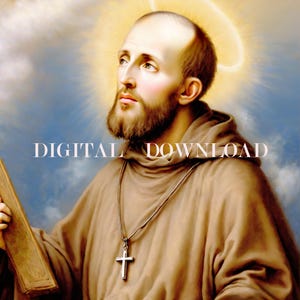 Der heilige Franz von Sales DIGITAL DOWNLOAD Bild - Religiöser Kunstdruck Christlich