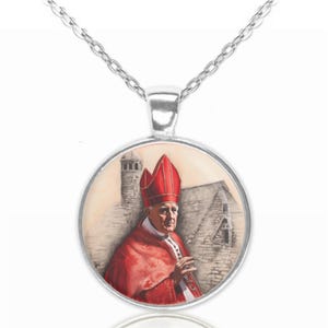 Collar con colgante religioso de San Lorenzo O'Toole