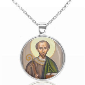 St. Leonard Christian Halskette - Schutzpatron Medaille für Glauben und Schutz