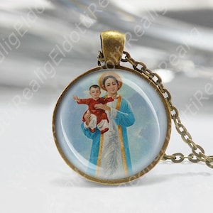 Our Lady of La Vang The Saint of Vietnam Catholic Necklace Medal Mary Pendant Jewelry