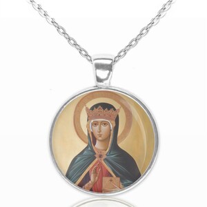 St. Adelaide Necklace Religious Pendant Medal