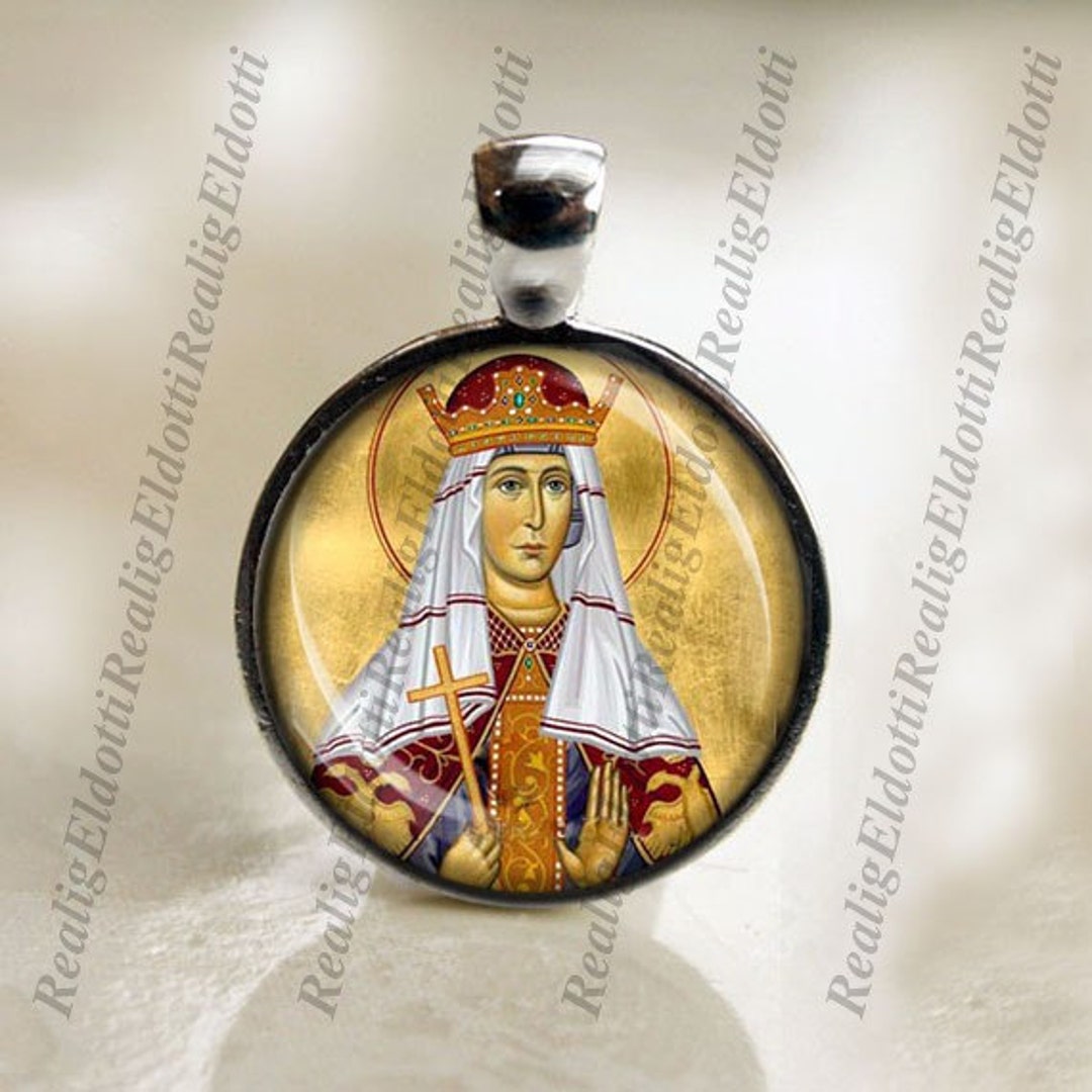 St. Alexandra Catholic Medal Pendant Christian Religious Etsy