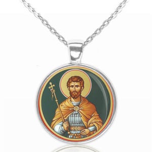 St. Nestor of Thessolonica Religious Necklace