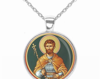 St. Nestor of Thessolonica Religious Necklace