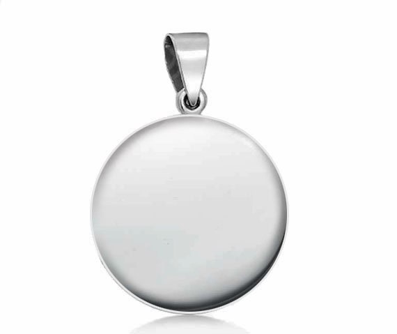The Most Sacred Heart of Jesus 925 Sterling Silver Pendant 20mm - Etsy