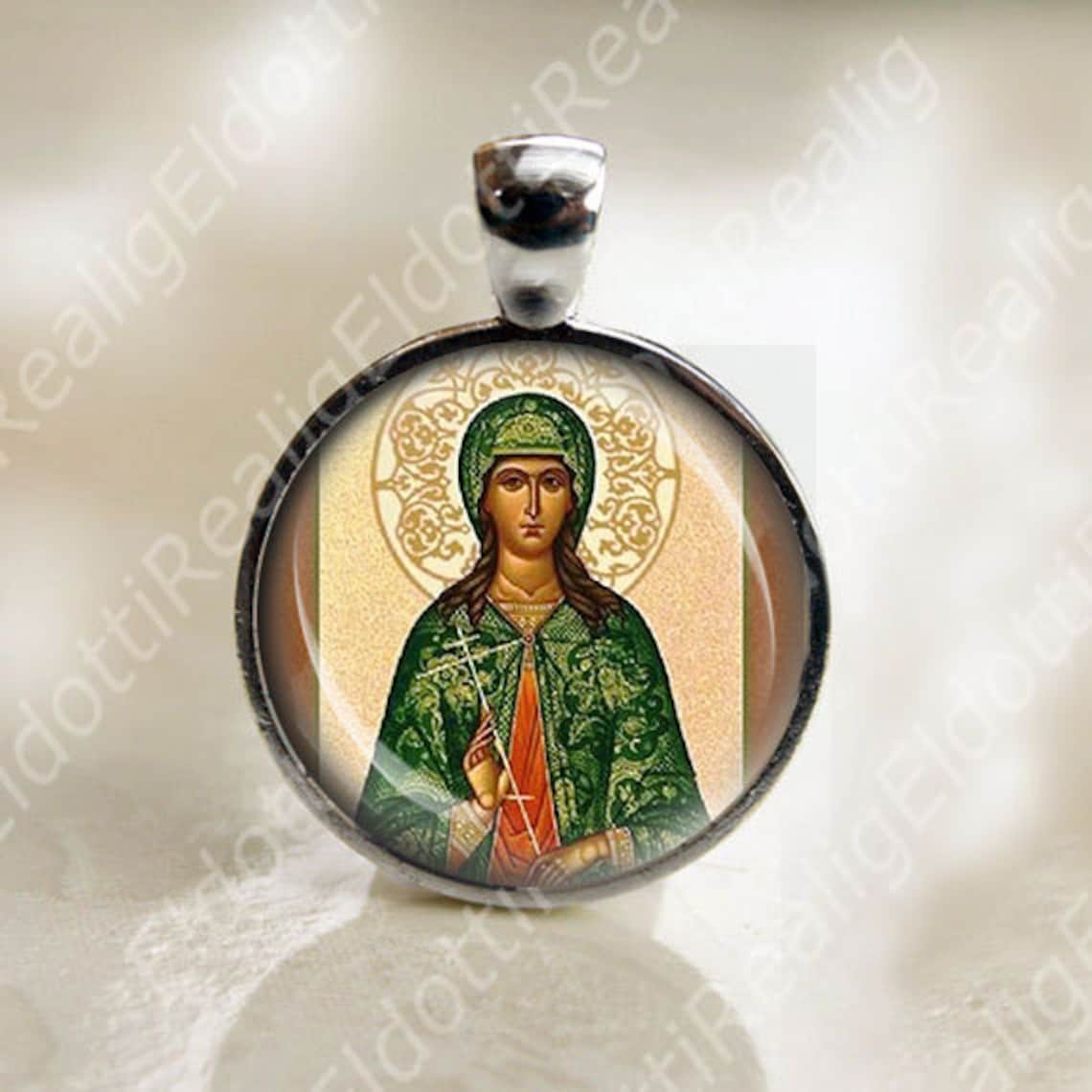 St. Julia of Carthage Catholic Medal. Pendant Charm Saint Etsy