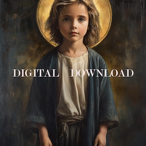 Il Bambino Gesù Nostro Signore DOWNLOAD DIGITALE Stampa d'arte religiosa cristiana