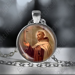 St. John of the Cross Catholic Religious Jewelry Patron Saint Medal Pendant Necklace.