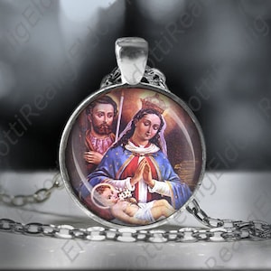 Our Lady of Altagracia Catholic Necklace Virgin Mary Pendant Christian Medal.