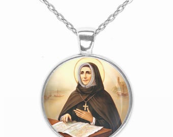 St. Rose Philippine Duchesne Catholic Necklace | Christian Medal Pendant Patron Saint Religious Jewelry