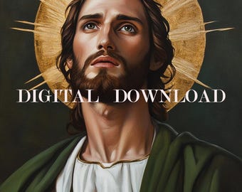 Saint Jude   Painting DIGITAL DOWNLOAD