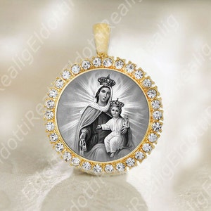 Our Lady of Mount Carmel Medal Catholic Maria del Carmen Pendant Jewelry NEW.