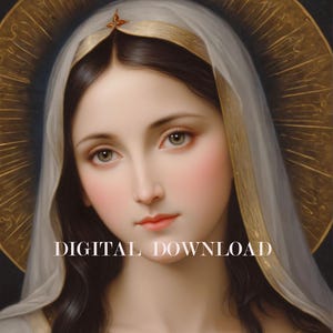 Our Lady Blessed Holy Mother Mary Religious Art DIGITAL DOWNLOAD