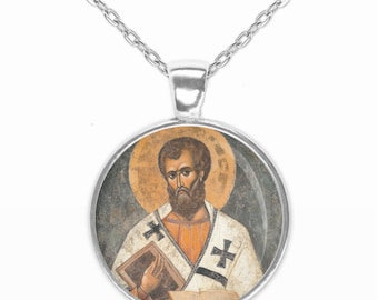 Saint Andrew of Crete Medal Necklace Pendant